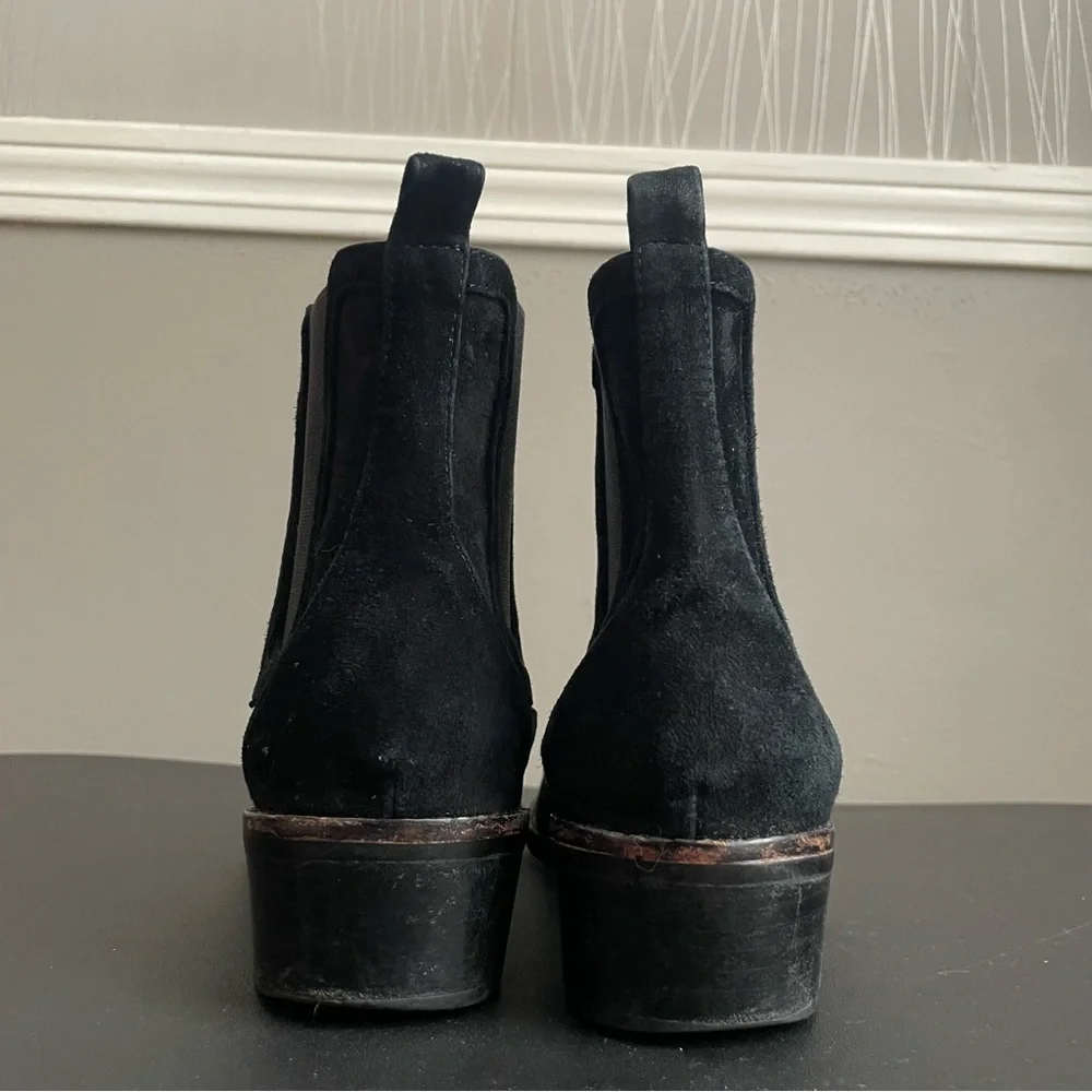 Mollini black suede leather booties size 36 - Picture 8 of 11